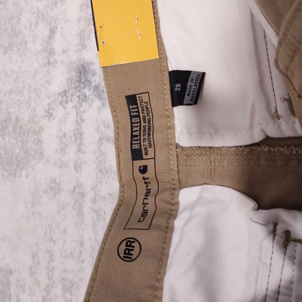 Rugged Flex Carhartt Relaxed Fit Canvas Cargo Work Short 28 and 11" Inseam - Picture 2 of 6